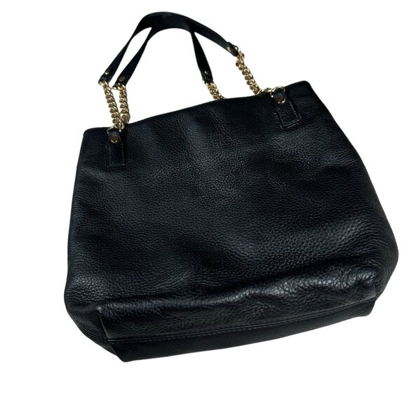MICHAEL‎ KORS Chain Bag Black Pebbled Leather Shoulder Bag - Picture 2 of 11